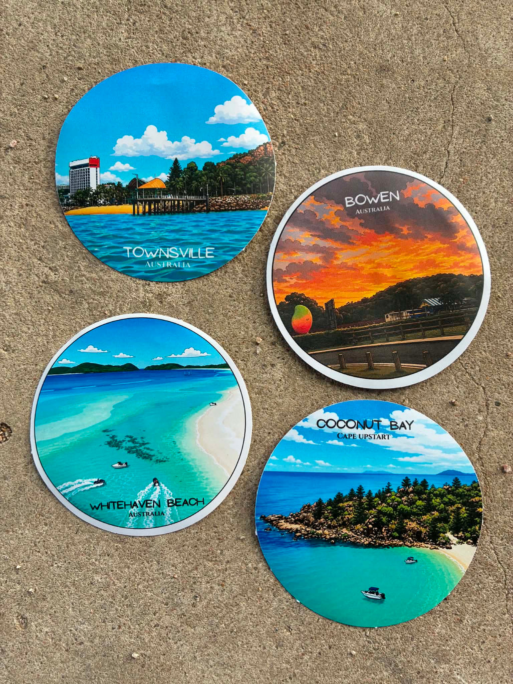 Coconut Bay Cape Upstart - Destination Sticker