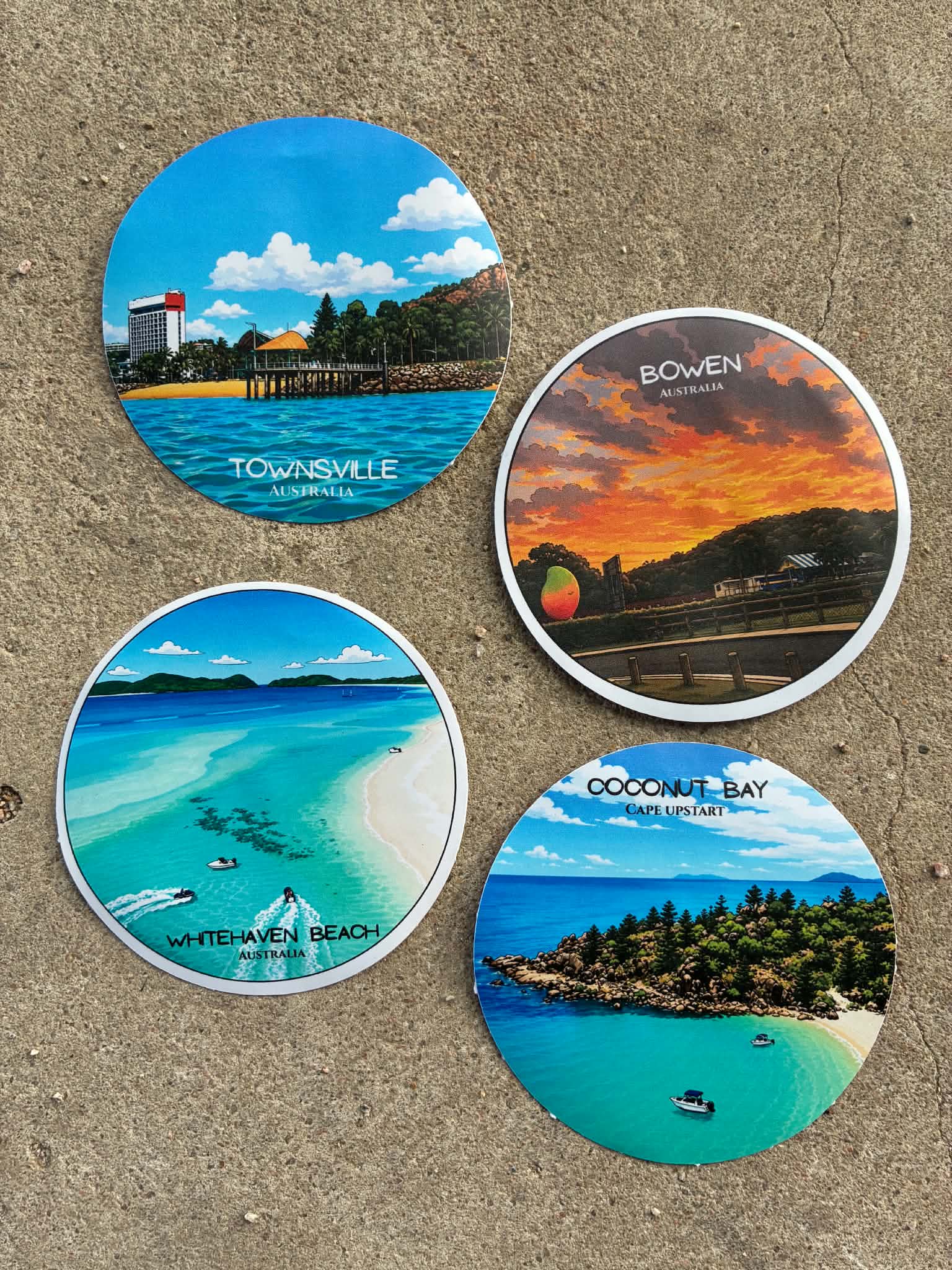 Coconut Bay Cape Upstart - Destination Sticker