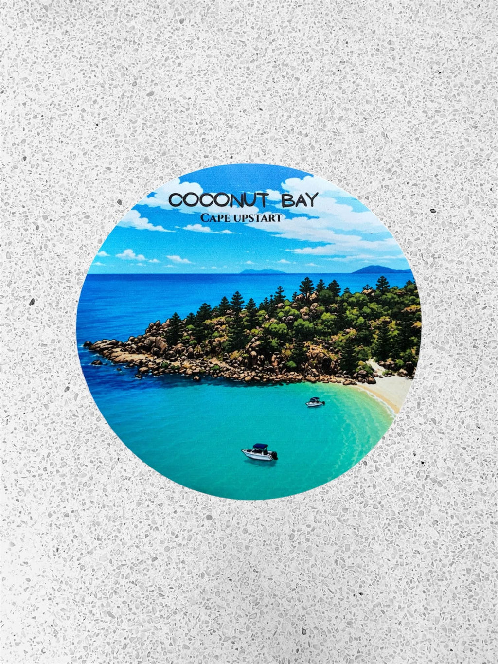 Coconut Bay Cape Upstart - Destination Sticker