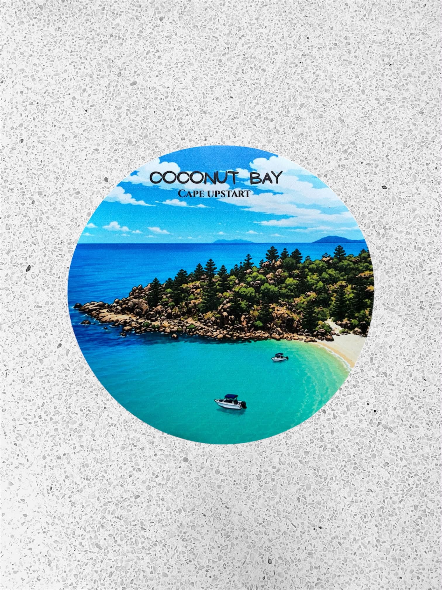 Coconut Bay Cape Upstart - Destination Sticker