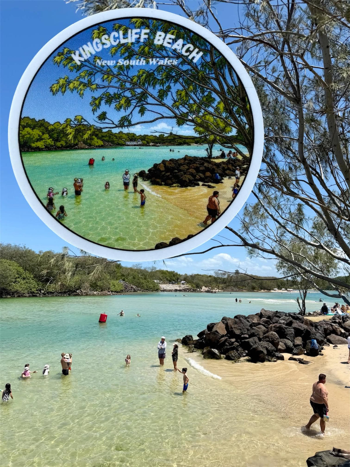 Kingscliff Beach NSW - Destination Sticker
