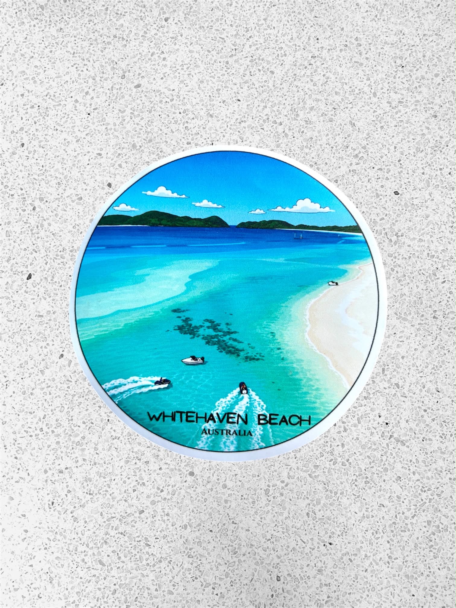 Whitehaven Beach Austalia - Destination Sticker